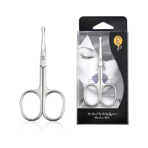 Professional Small Multipurpose Stainless Steel Makeup Beauty Tools Hair Cutting Round Head Nose Hair Scissors