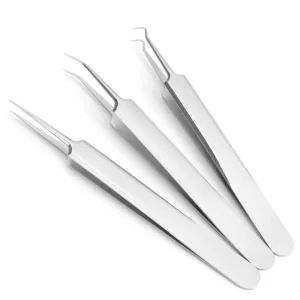 Professional Stainless Steel 3pcs Face Cleaner Tool Suite Blackhead Pimple Extractor for Acne Treatment Removal
