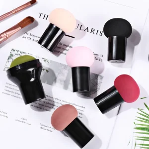 Professional Super Soft Mushroom Head Makeup Sponges Handle Design Set Cosmetic Powder Puffs Foundation Makeup Tools Beauty
