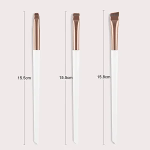 Professional Ultra Thin Eyeliner Brush Angled Flat Head Single Angled Eyebrow Brush Vegan Makeup Brush