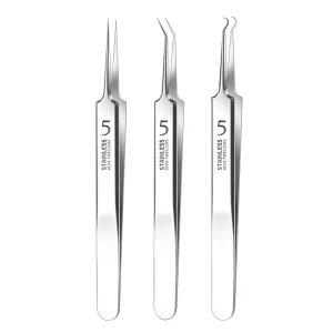 Professional Ultra-fine No. 5 Acne Blackhead Removal Tweezers Beauty Salon Pimples Needles Deep Cleaner Clip Face Skin Care Tool