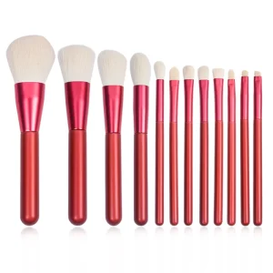 Professional Vegan Makeup Brush Set Synthetic Hair Custom Logo