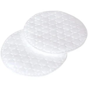 Pure White 60mm Diameter Ultra Soft Absorbent Lint-Free 100% Pure Cotton Makeup Cotton Pads Spot Pressed Embossed Pad