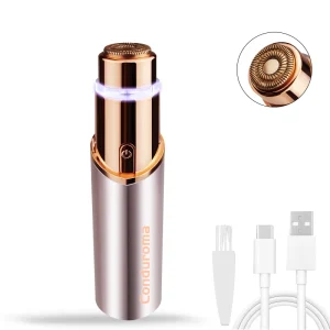Rechargeable Facial Hair Remover for Women Razor with Built in LED Light for Painless Hair Removal Appliances