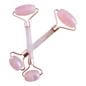 Resin Jade Face Roller Pink Roller Massager Gift Set Skin Care Anti Aging Wrinkless Tool Used with Oil Serum and Eye Mask