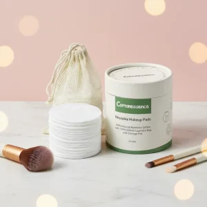 Reusable Bamboo Cotton Makeup Remover Pads with Laundry Bag and Storage Box Eco-Friendly Washable Cotton Rounds