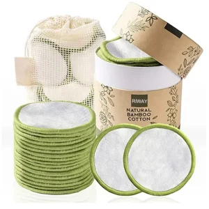 Reusable Bamboo Cotton Rounds for All Skin Types Eco Friendly Reusable Bamboo Cotton Pads
