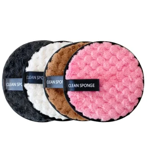 Reusable Makeup Remover Powder Puff Makeup Cleaning Sponge Soft Face Clean Powder Puffs Towel Washable Cosmetic Tool