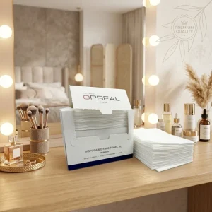Reusable Skin Cleaning Towel XL Disposable Transparent Facial Wipes for Sensitive Skin Moist & Dry Face Cloth