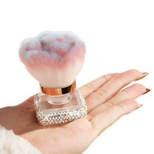 Rhinestone Makeup Brush Multifunctional Cleaning Single Nail Dust Powder Foundation Blush Brush Portable