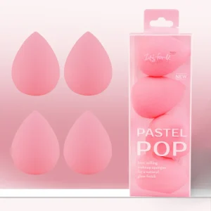 Rose Pink Makeup Sponge Usable Both Wet and Dry for Foundation Powder and Liquid Products Suitable for Normal Skin
