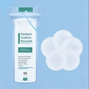 Round 3-Layer Cotton Pads for Face Care Cleansing and Makeup Remover with Custom Logo Option