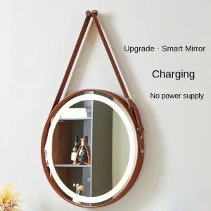 Round Diameter Anti Explosion LED Bathroom Mirror with Smart Touch Switch China Mirror and Makeup