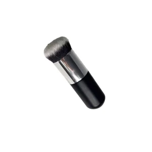 Round Head Synthetic Foundation Brush Black Gold Kabuki Brush for Base Makeup Application