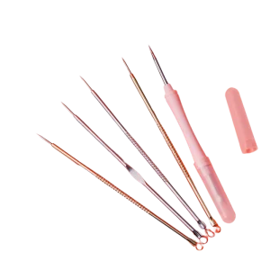 S BELLE Stainless Steel Acne Needle Set Facial Skin Care Blackhead Remover Acne Needle Kit Facial Pore Cleaner