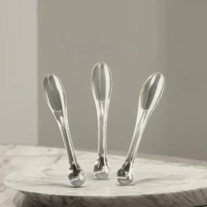 SEEME Brand S 29 Disposable White Transparent Acrylic Plastic 6.5cm 7.8cm Facial Mask Spoon Cosmetics Face Cream Tools