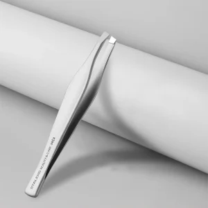 STALEKS Eyebrow Trimmer Spanish Stainless Steel Slanted Tip Precision Brow Grooming Tools
