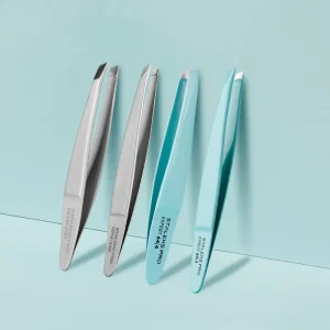 STALEKS Stainless Steel Eyebrow Tweezers Professional Precision Eyebrow Trimmer for Beauty Salon and Personal Use