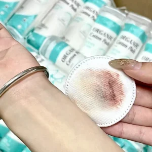 SY340 Non Woven Cotton Pad Disposable Round Makeup Remover Pads 100pcs Bag Makeup Cosmetic Pads