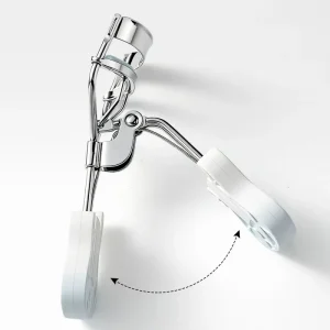 Safe Popular Eyelash Curler Soft Silicone Pad Curved Design Fits All Eye Shapes Carbon Steel Durable Easy Squeeze Makeup Tool