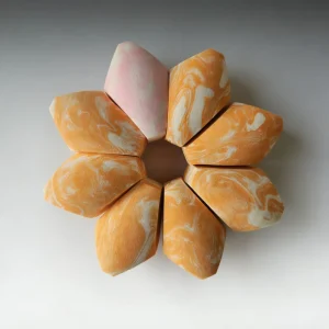 Salmon designed Makeup Sponge Multicolor Makeup Beauty Sponge High quality Unique Style Cosmetic Puff Soft Latex Free Material