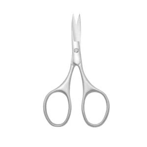 Salon Quality Curved Russian Cuticle Scissors Custom Silver Steel Makeup Eyelash Scissors