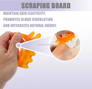 Scraping Massage Board Myofascial Release Tool Natural Resin Guasha