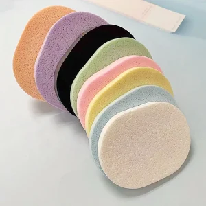 Seaweed PVA Oval Facial Cleaning Sponge for Makeup Removal