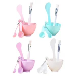 Set Pink Mask Bowl Facial Mask DIY Beauty Tools Facial Mask Mixing Bowl Brush Spoon Stick Tool Face Care Kit