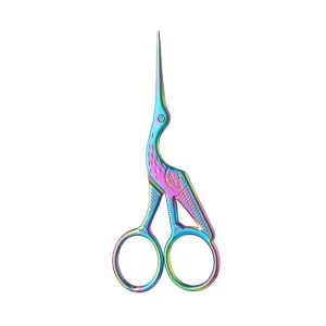 Sharp Stainless Steel Embroidery Scissors for Beard and Eyebrow Maintenance