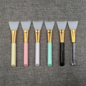 Silicone Facial Mask Applicator Brush Single Makeup Brush for Skin Care Beauty Face Mask Mud Mixing Tool