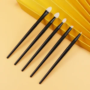 Silicone Makeup Brush Set Eyeshadow Lip Eyebrow Eyeliner Nail Art Multi Function Soft Silicone Head Single Makeup Brush Tool
