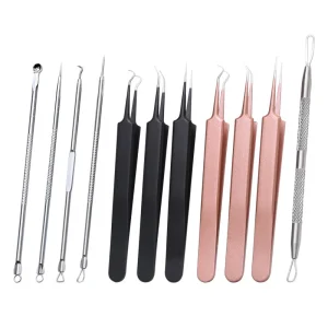 Silver Head Blemish Acne Remover Needle Tool Stainless Steel Easily Cure Pimples Blackheads Comedones Acne and Facial
