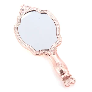 Simple Style Girl’s Gift Hand Held Makeup Mirror With Logo