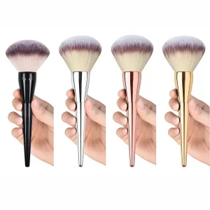 Single Big Loose Powder Makeup Brush with Plastic Handle Super Soft Synthetic Hair for Applying Glitter Powder Shaving Brush Use