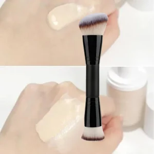 Single Black Double Ended Makeup Brushes Powder Brushes Blush Brushes and Setting Powder Brushes
