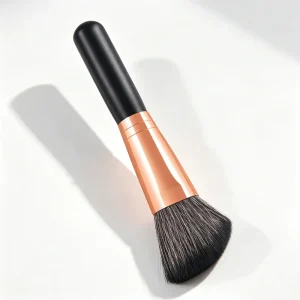 Single Black Nylon Wood Handle Blush Contour Facial Loose Powder Makeup Brush Cross Border