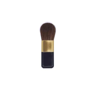Single Cheek Blush Blusher Makeup Brush Horse Hair Golden Plastic Handle Small Flat Makeup Tool Spot
