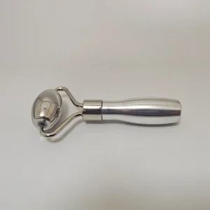 Single Head Metal Handle Mini Jade Rollers Stainless Steel Facial Massage Roller Metal Face Massage Roller