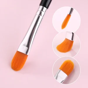 Single Kabuki Synthetic Hair Makeup Brush Wooden Handle Foundation Eye Concealer Lip Gloss Eye Shadow