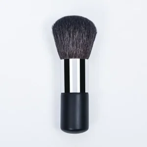 Single Large Custom Logo Kabuki Brush Synthetic Hair Wood Handle Make up Cosmetic Private Label Face Makeup Blush Loose Powder