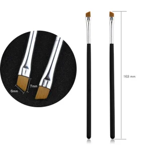 Single Makeup Brush Eyebrow Highlight Brush Flat Angled Brow Brush Portable Makeup Beauty Tool