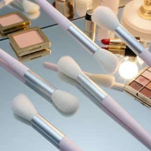 Single Makeup Brush High Quality Synthetic Hair Angled Brush Eyebrow Eyeliner Brush with Box