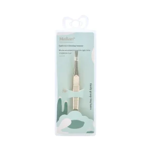 Single Oblique Slanted Eyebrow Trimmer Clip Stainless Steel Eyebrow Hair Remover with Convenient Box
