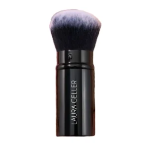 Single Portable Retractable Makeup Brush Customizable Flat Metal Magic No Trace Powder Blush Foundation for Face Application