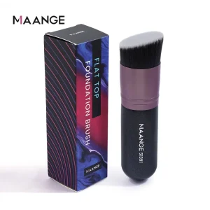 Single Professional Black Cosmetic Tool Synthetic Hair Beveled Foundation Brushes Makeup Brushes