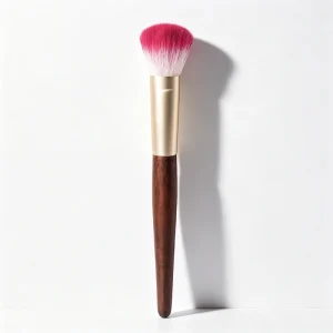 Single Redwood Colored Wood Handle Loose Powder Blush Contouring Facial Makeup Brush Set Cross Border