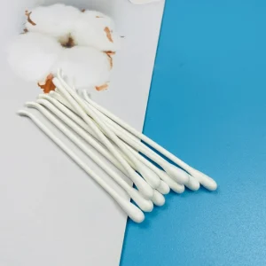 Single Sided Swab Round Cotton Paper Cotton Bud ECO Friendly 100PCS