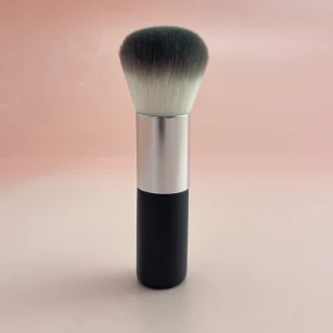 Single Small Standing Loose Powder Brush Round Head Blush Brush Synthetic Fiber Wooden Portable Makeup Brush