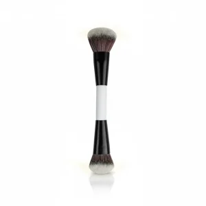 Single Synthetic Hair Wood Handle Smudge Fan Flat Face Foundation Concealer & Lip Gloss Makeup Brush